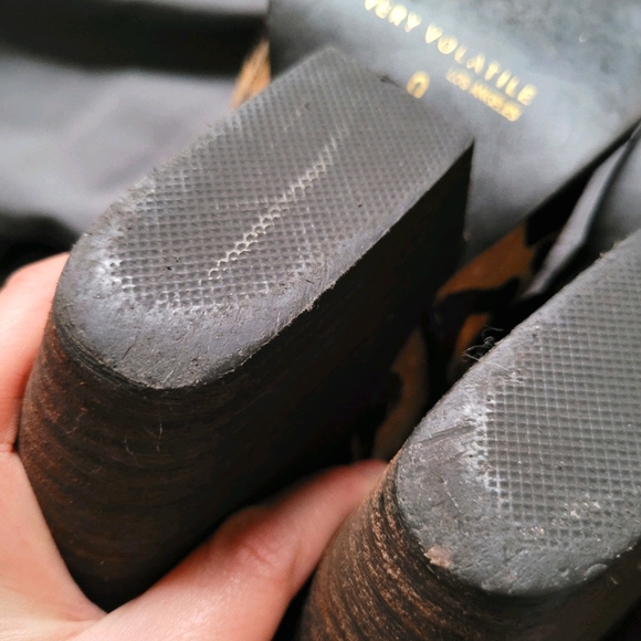 Very Volatile | Leopard Ponyhair Wedge Bootie 9 - Picture 11 of 15